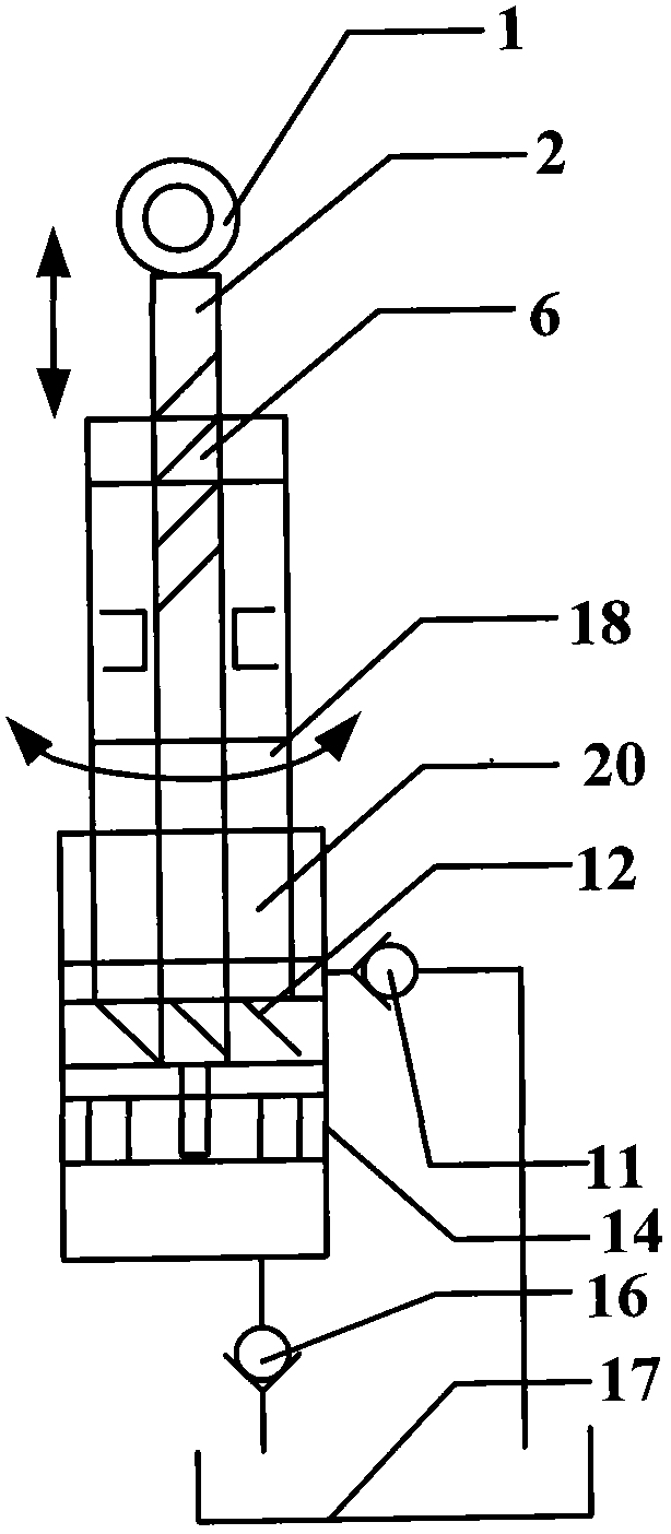 Generating device for recycling energy of suspended vibration absorber to charge new-energy-source automobile