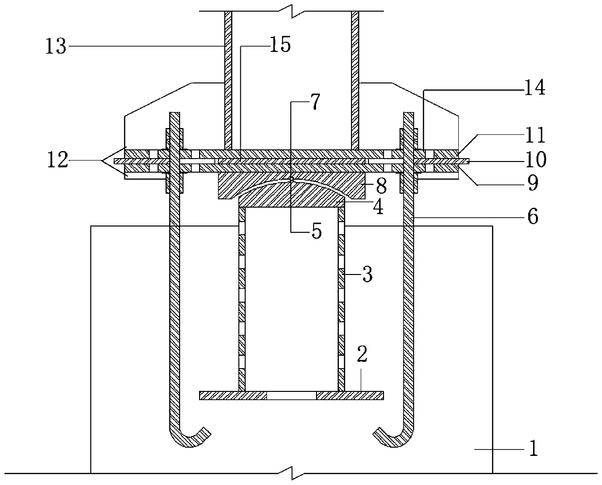 Replaceable plate insertion type energy dissipation column base structure