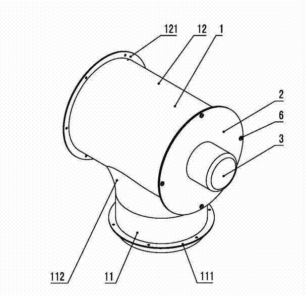 Easy-maintenance axial flow smoke fan with inlet air and outlet air in different directions