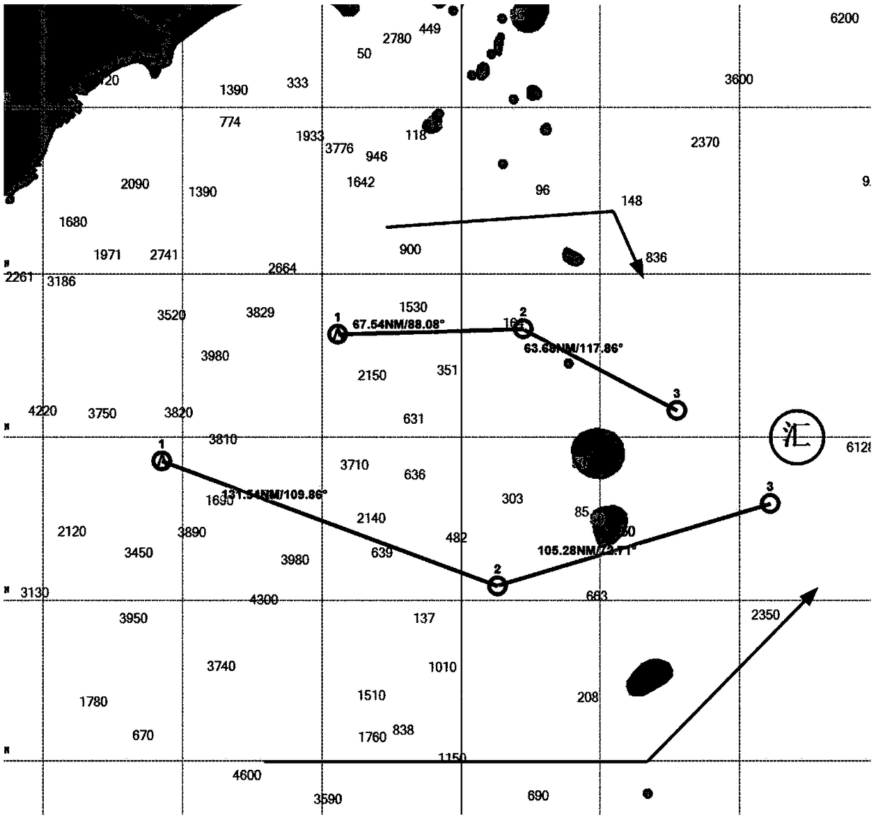 Ship target situation simulation method based on electronic chart