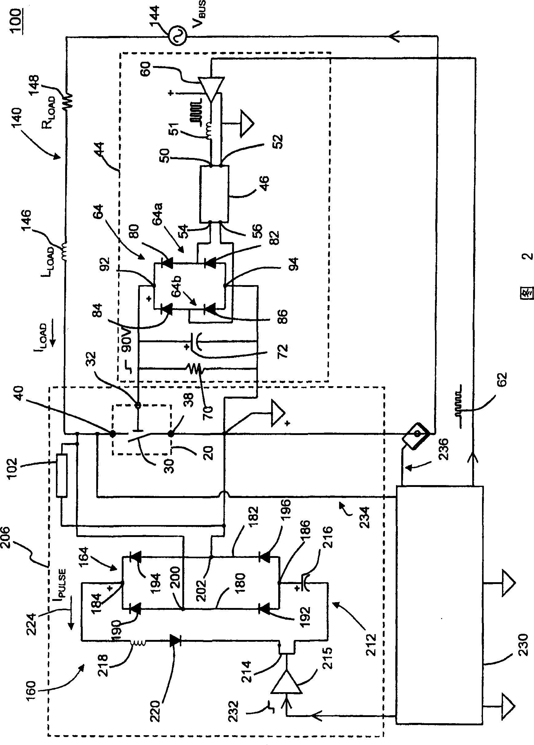 Circuit system with supply voltage for driving an electromechanical switch