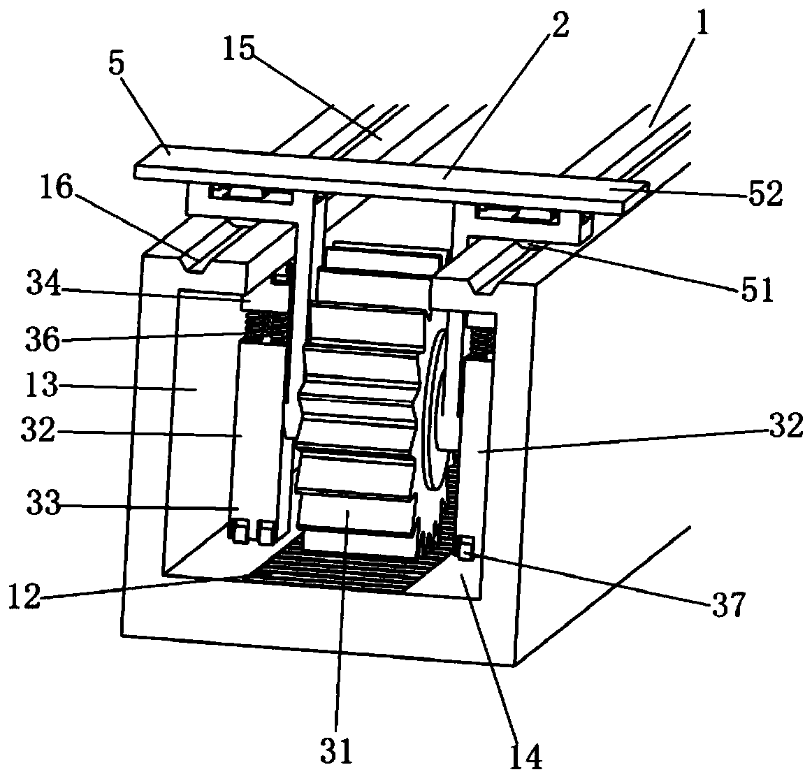 Satellite-borne load linear motion system