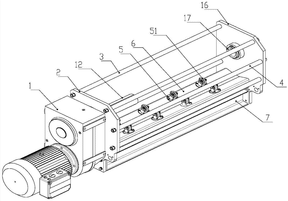 Multi-hoist-point single-layer winding winch with deflecting pulley