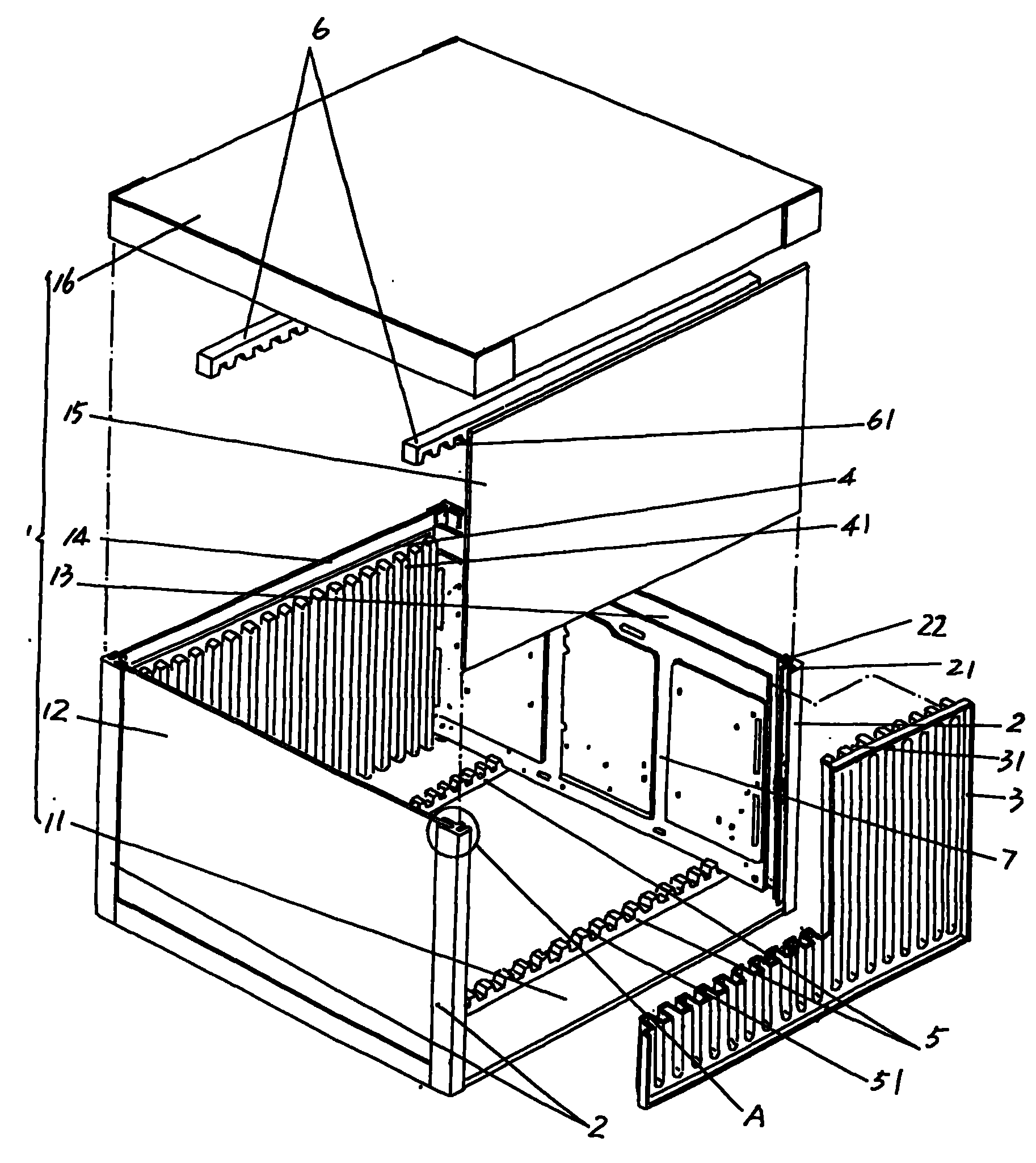 Side opening type packaging box