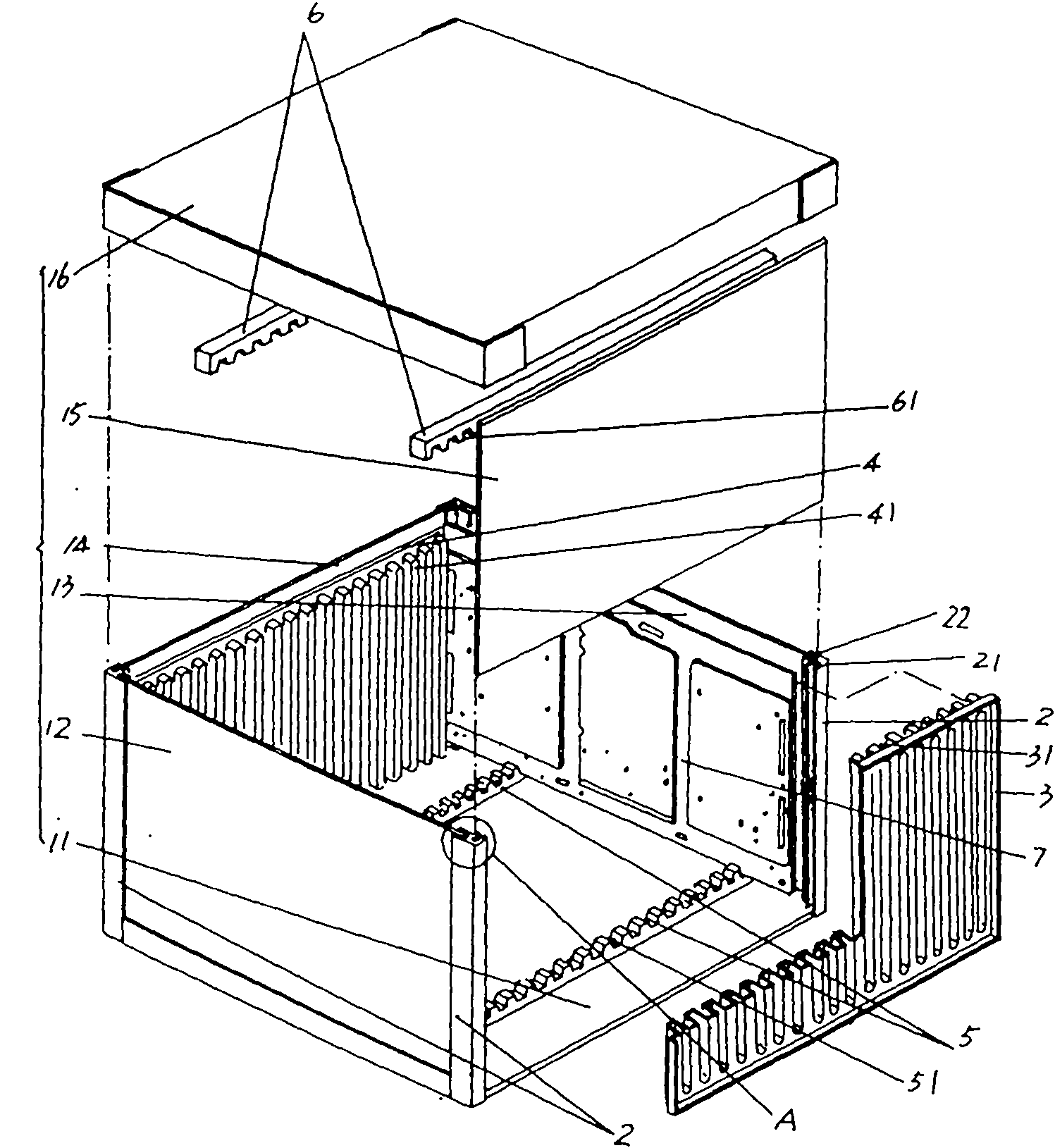 Side opening type packaging box