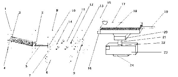 Pipeline processing device for crustacean marine products