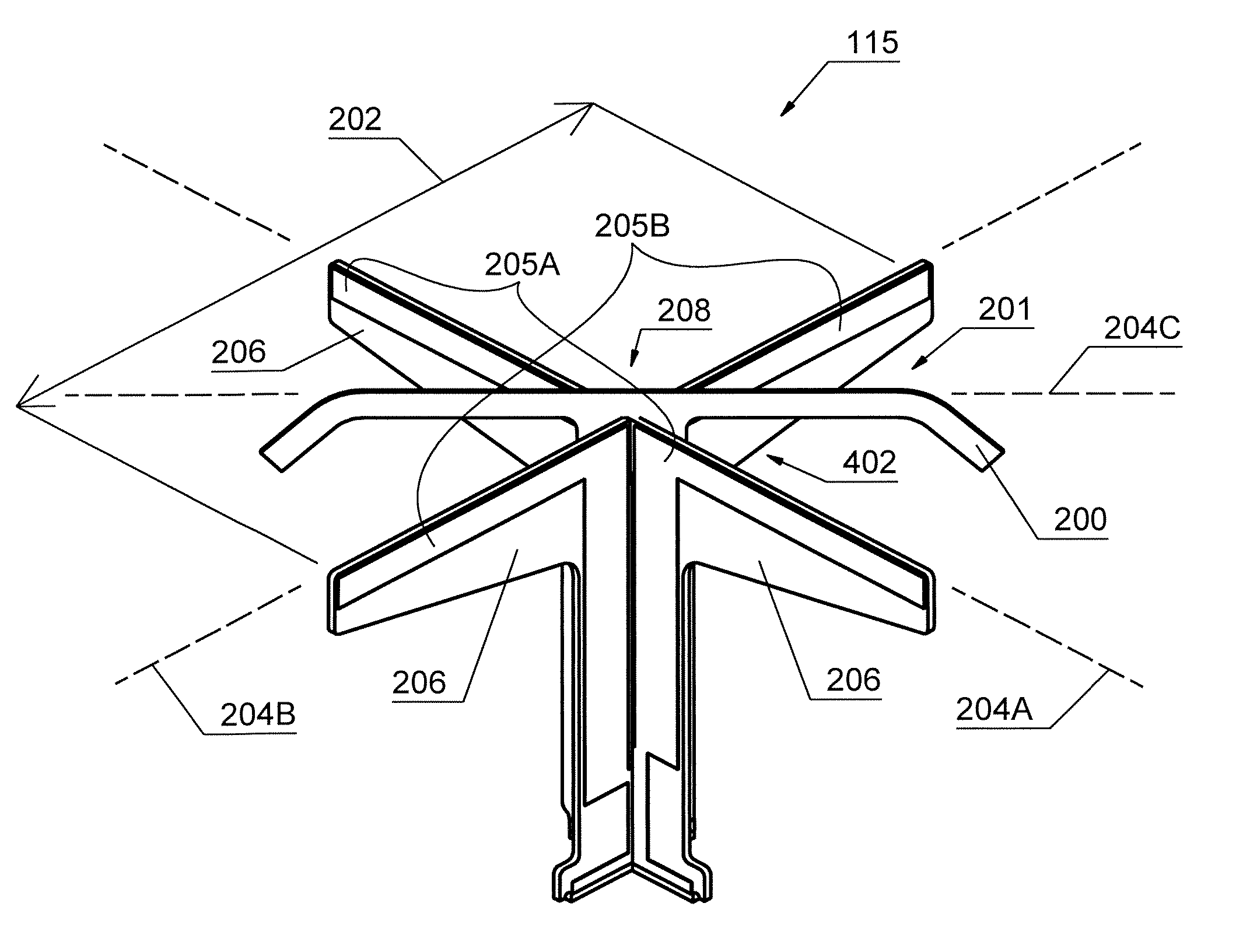 Method and system for increasing the isolation characteristic of a crossed dipole pair dual polarized antenna