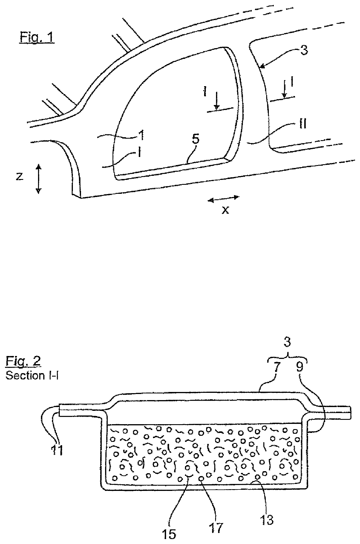 Method for the production of a vehicle body element and vehicle body element