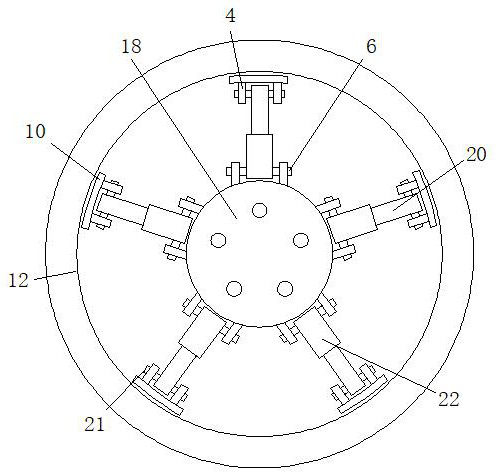 A high-rise building isolation shock absorption recovery device