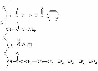 Method for preparing fluorine modified zinc acrylate antifouling resin