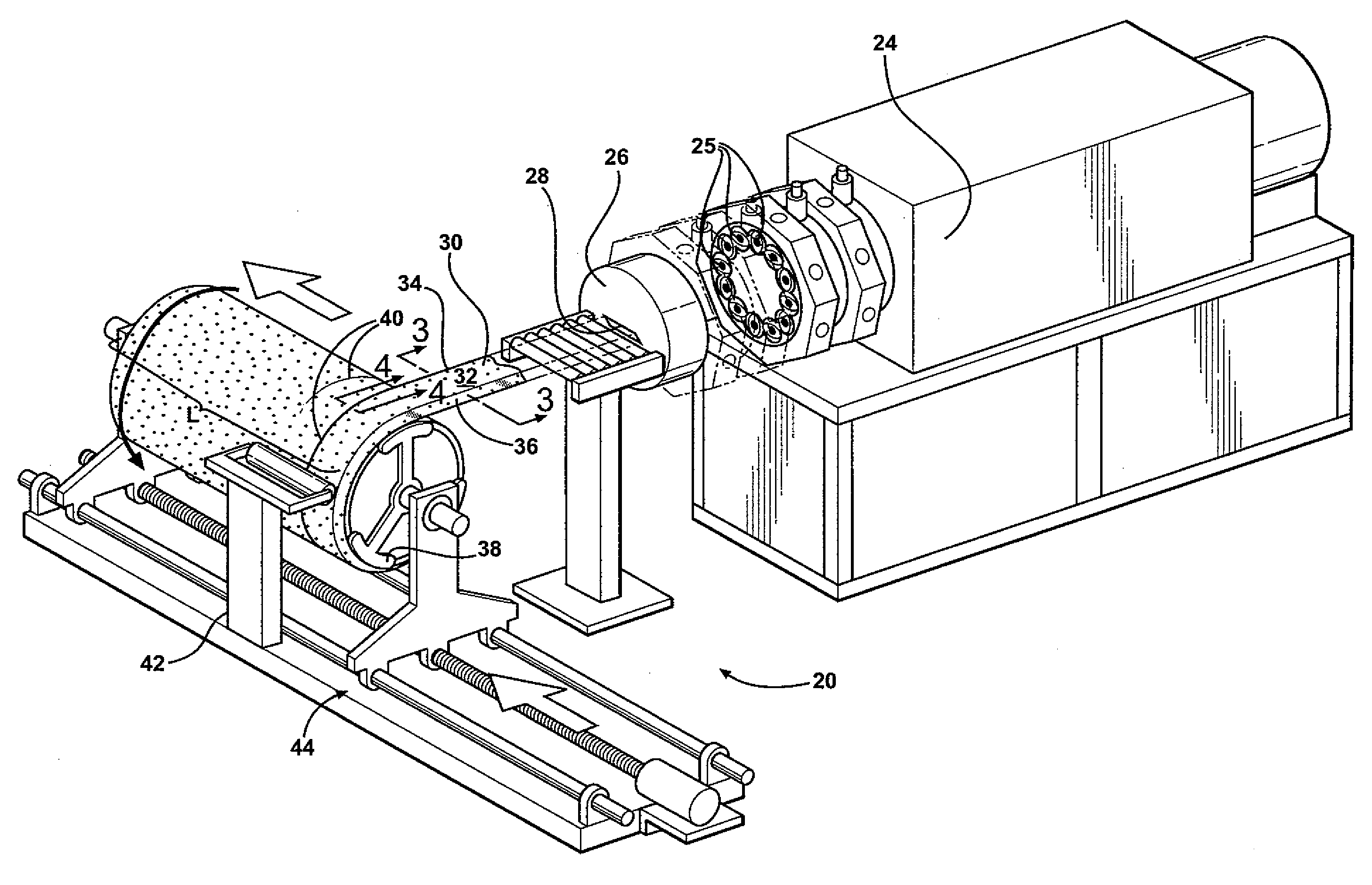 Manufacturing apparatus and method for producing a preform