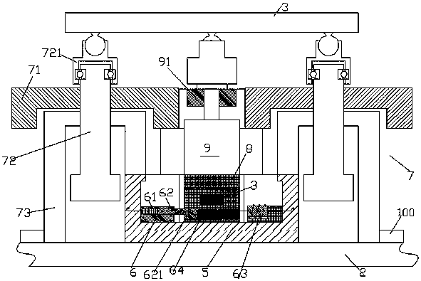 Equipment support table device
