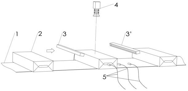 Device and method for single-camera repetitive visual detection of tobacco rods