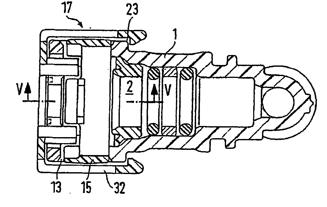 Datachable plug coupling provided with an additional locking element