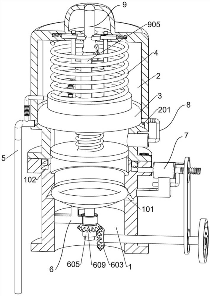 Oil-immersed transformer release valve capable of preventing oil oxidation