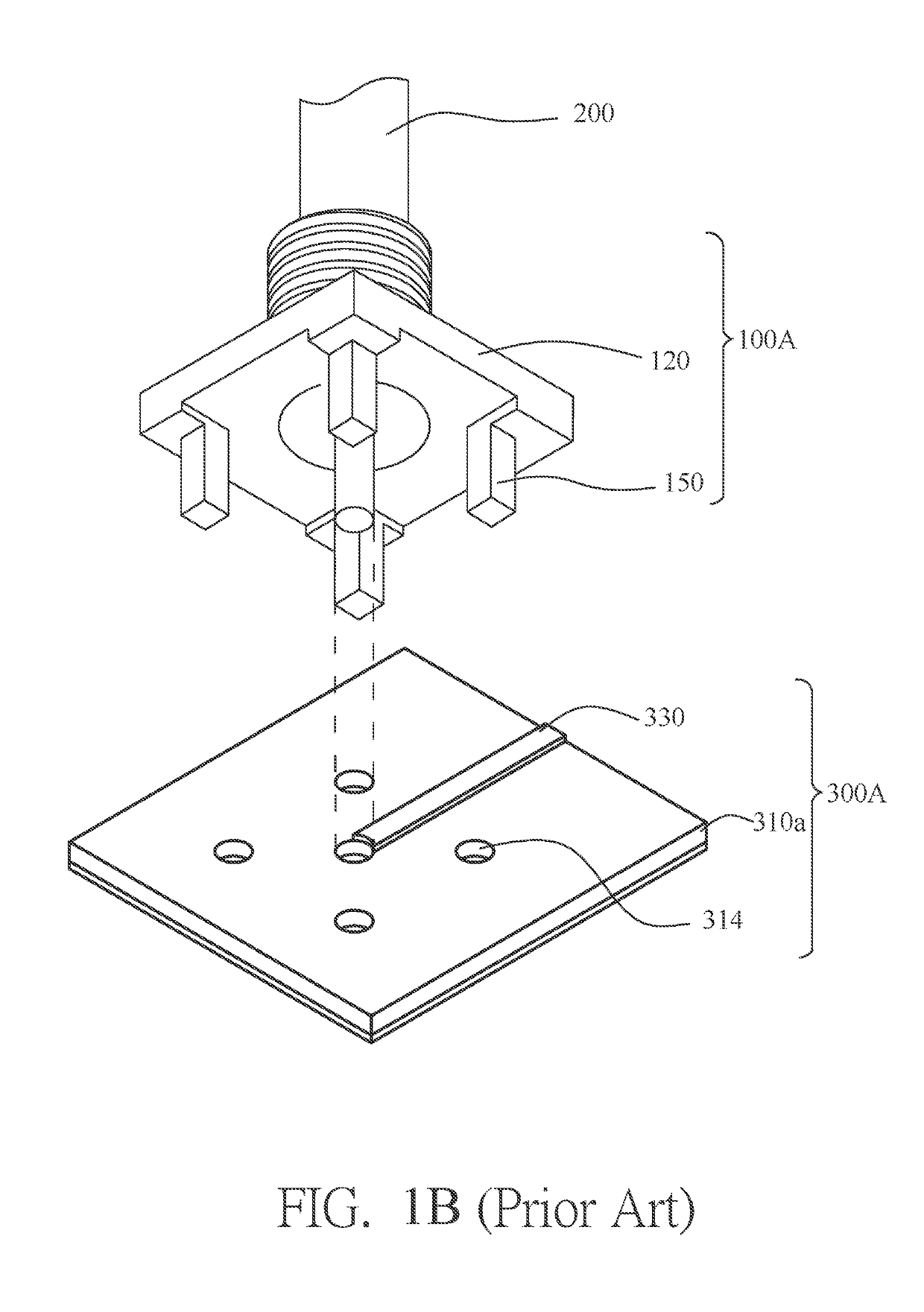 Vertical transition method applied between coaxial structure and microstrip line