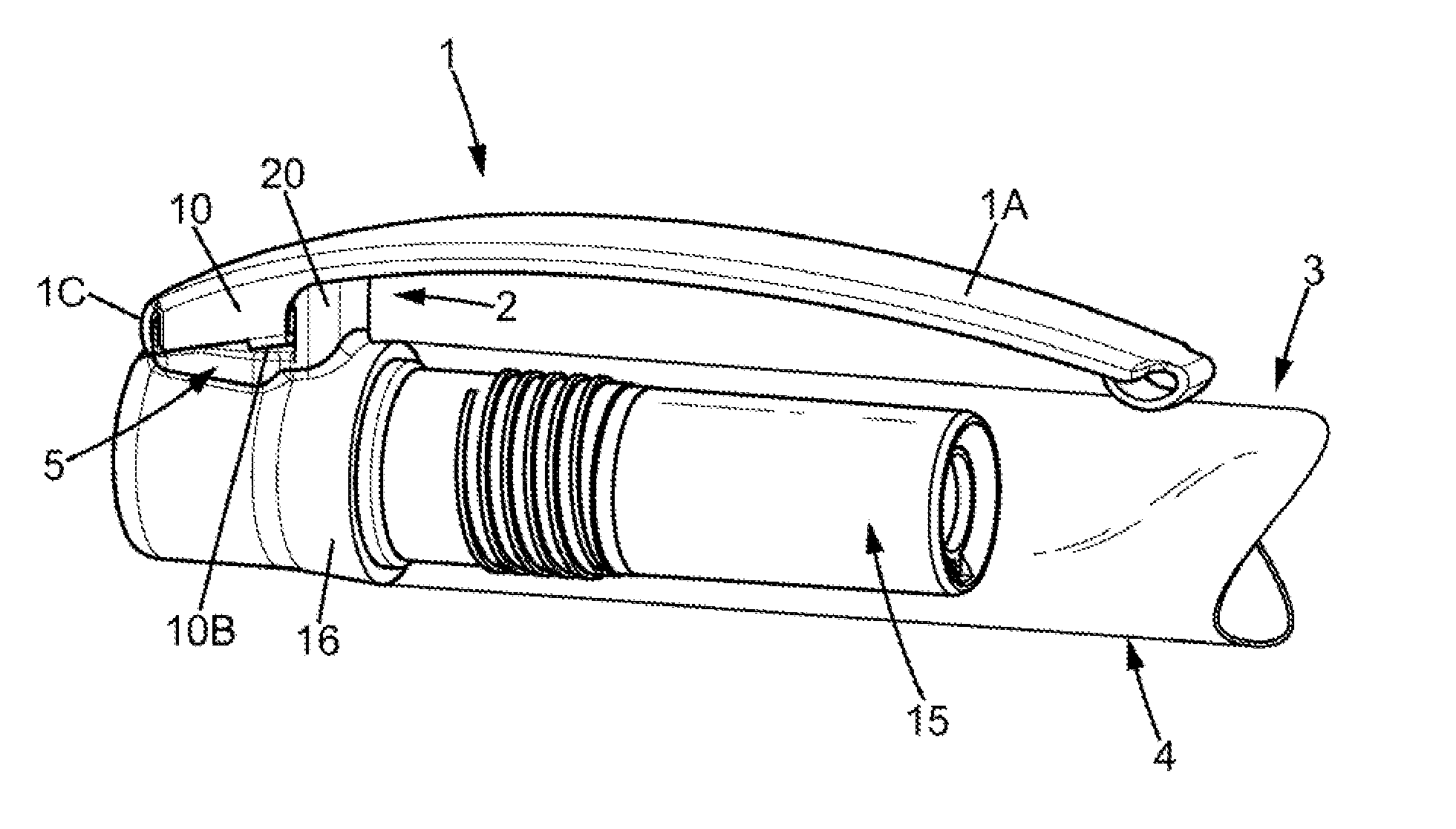 Structure for mounting a clip for a writing implement