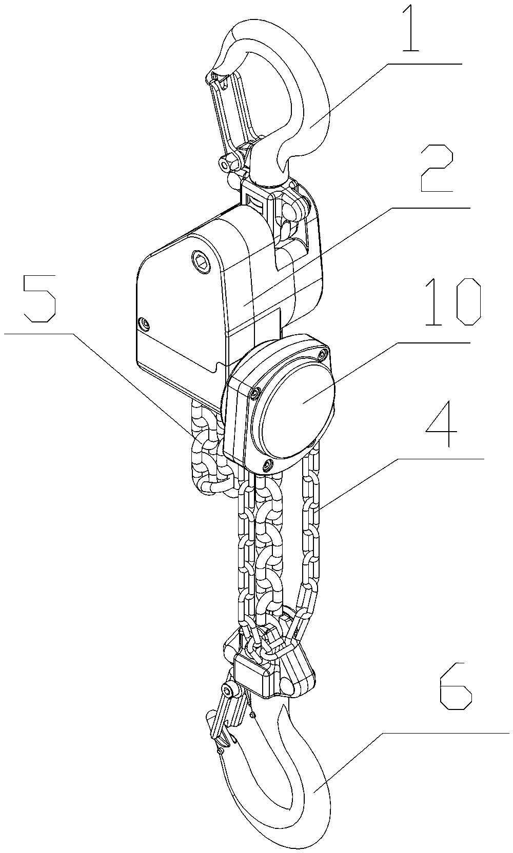 Worm-driven hand pulling block