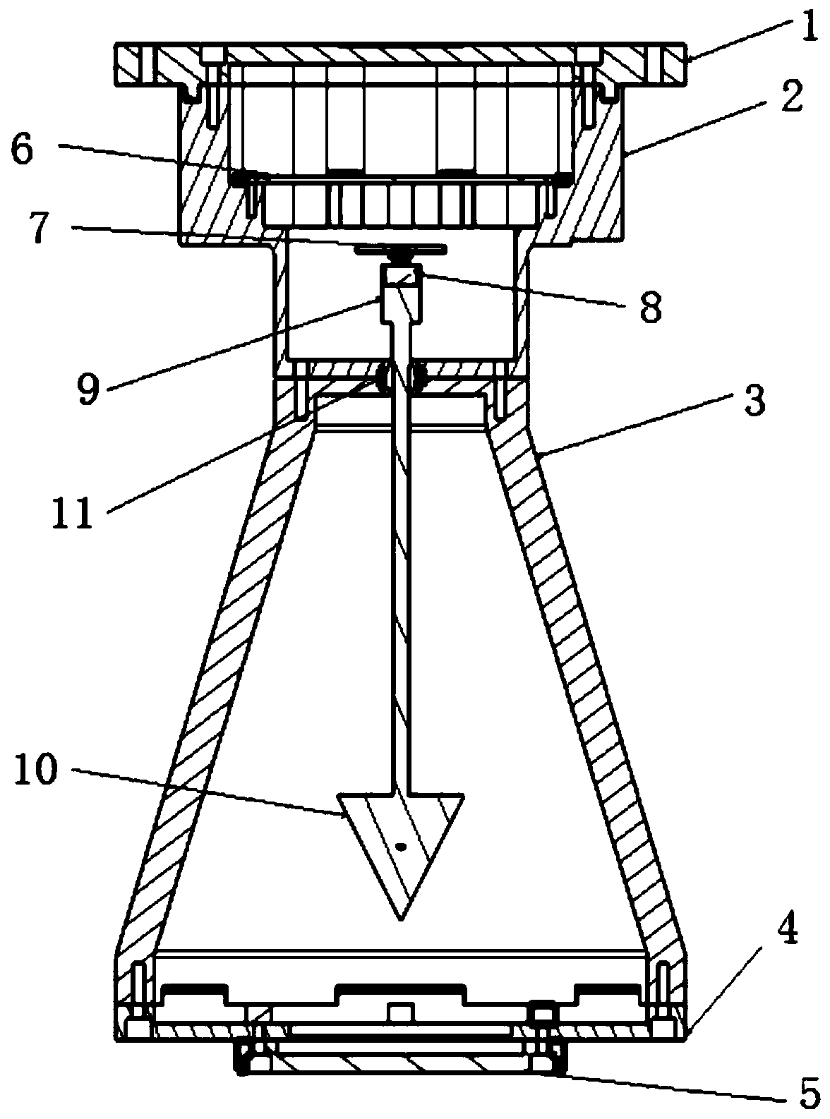 System for measuring inclination angle of wind power tower based on three-dimensional Hall sensor