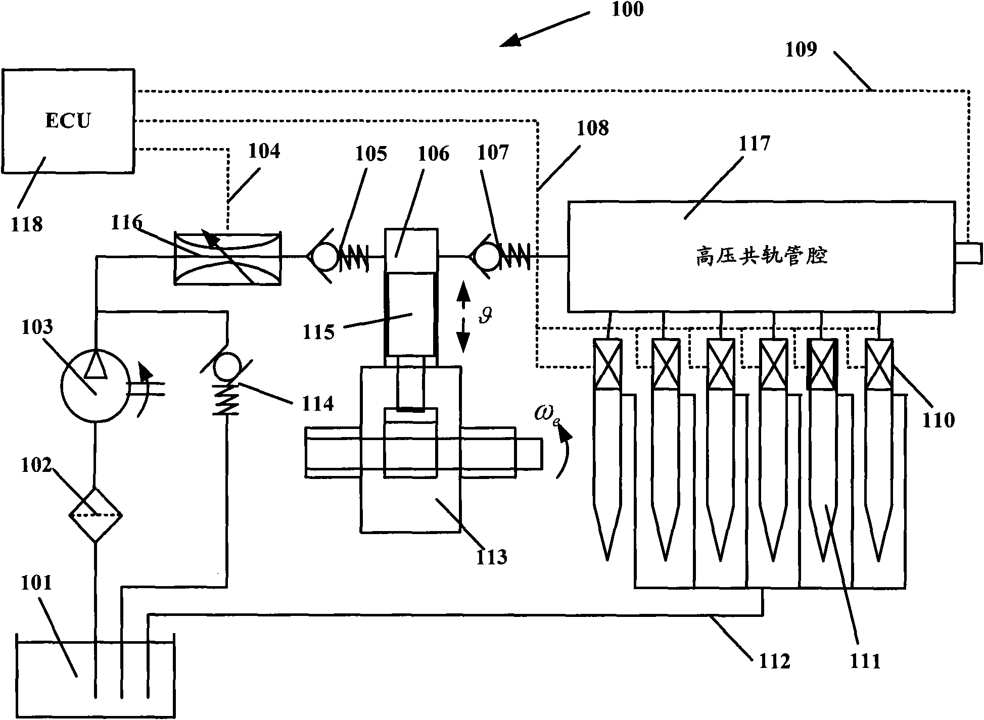 Equipment and method for controlling high-pressure common rail system of diesel engine