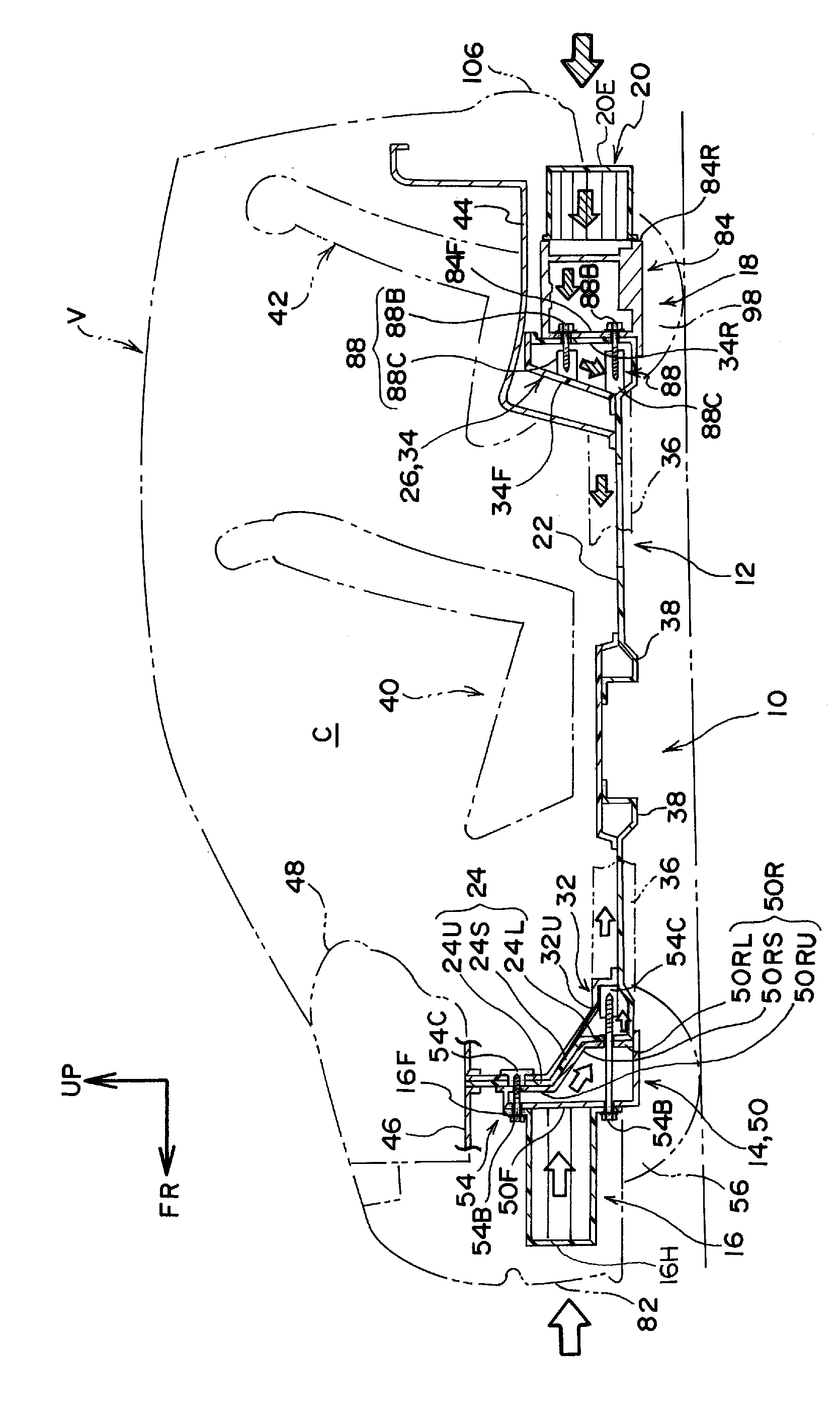 Vehicle body lower portion structure