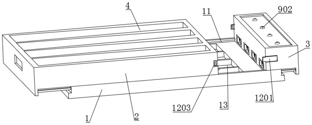 An obstetric cesarean section nursing tray structure with counting function