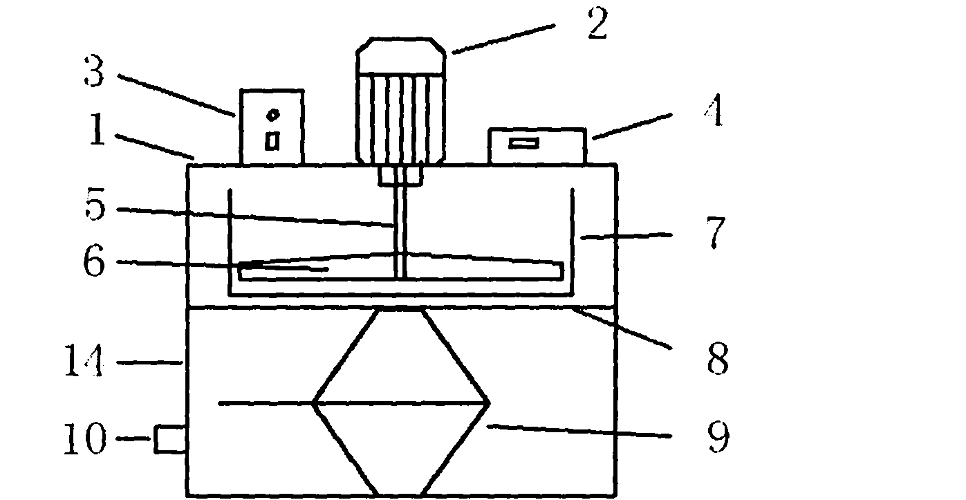 Stirring device for soil body improvement test in construction of soil pressure balance shield