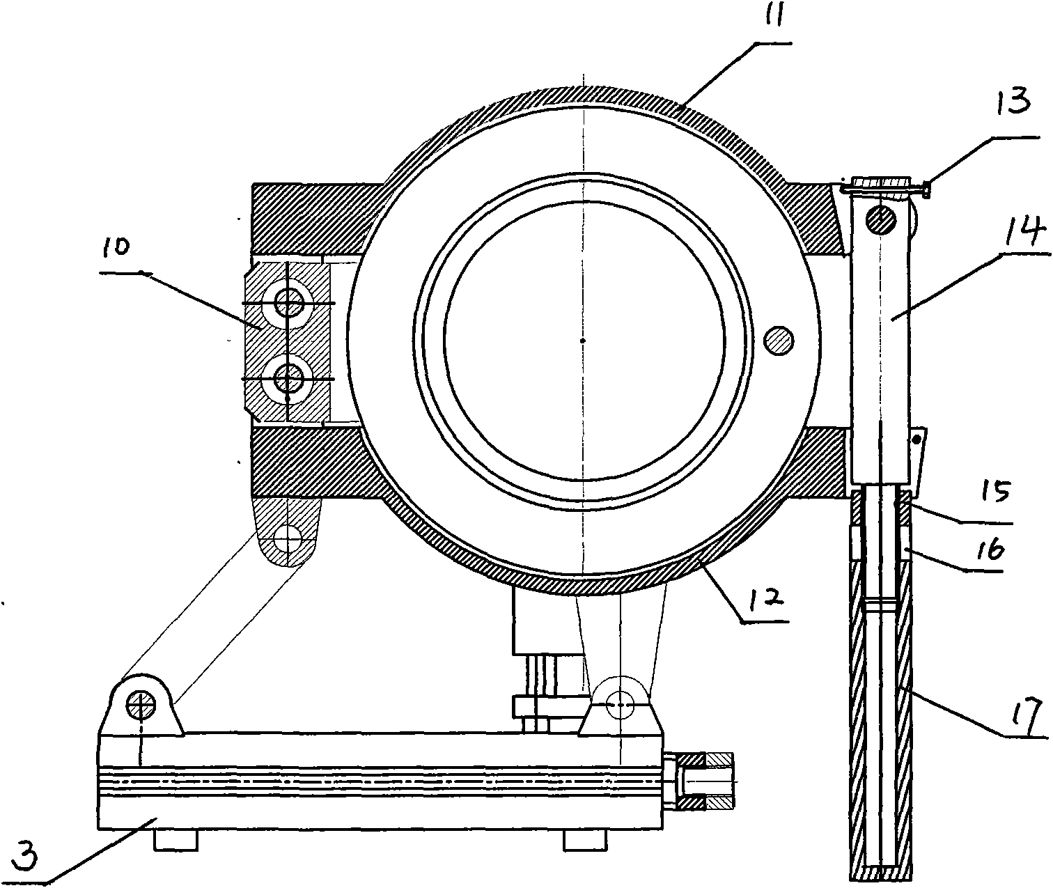 Emergency separating device for liquid transmission