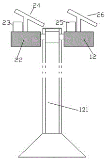 Solar power supply device with pulleys