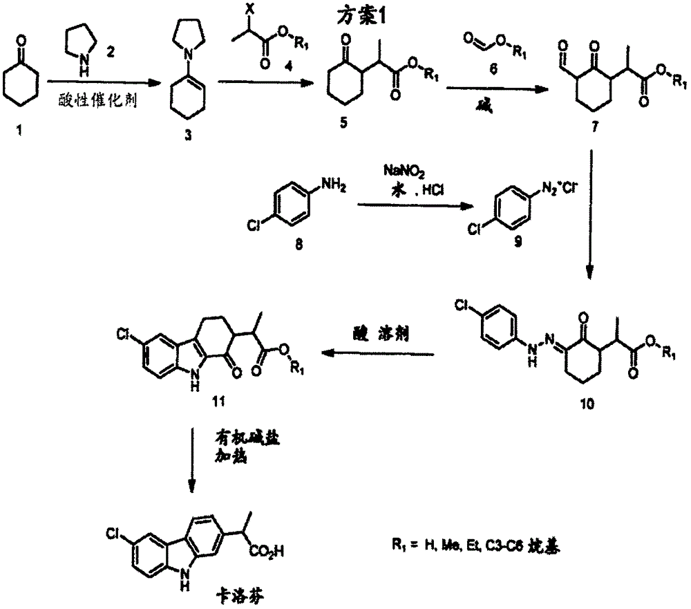 Synthesis method of carprofen