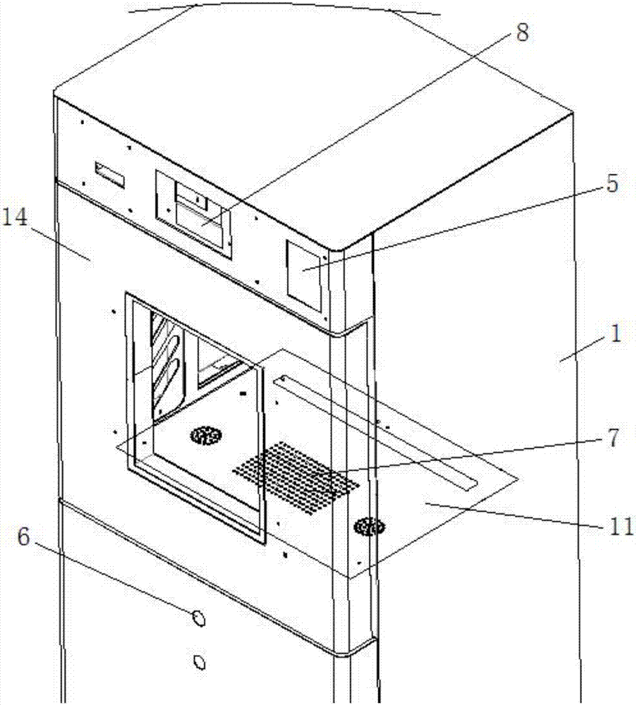 Degerming book-borrowing cabinet