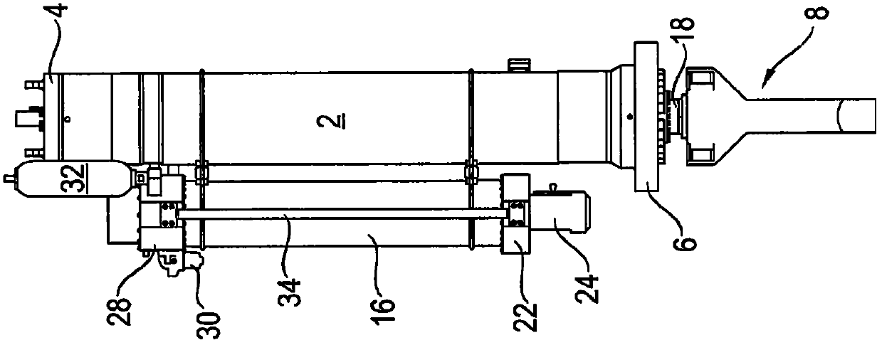 Hydrostatic linear actuator and device with hydrostatic linear actuator