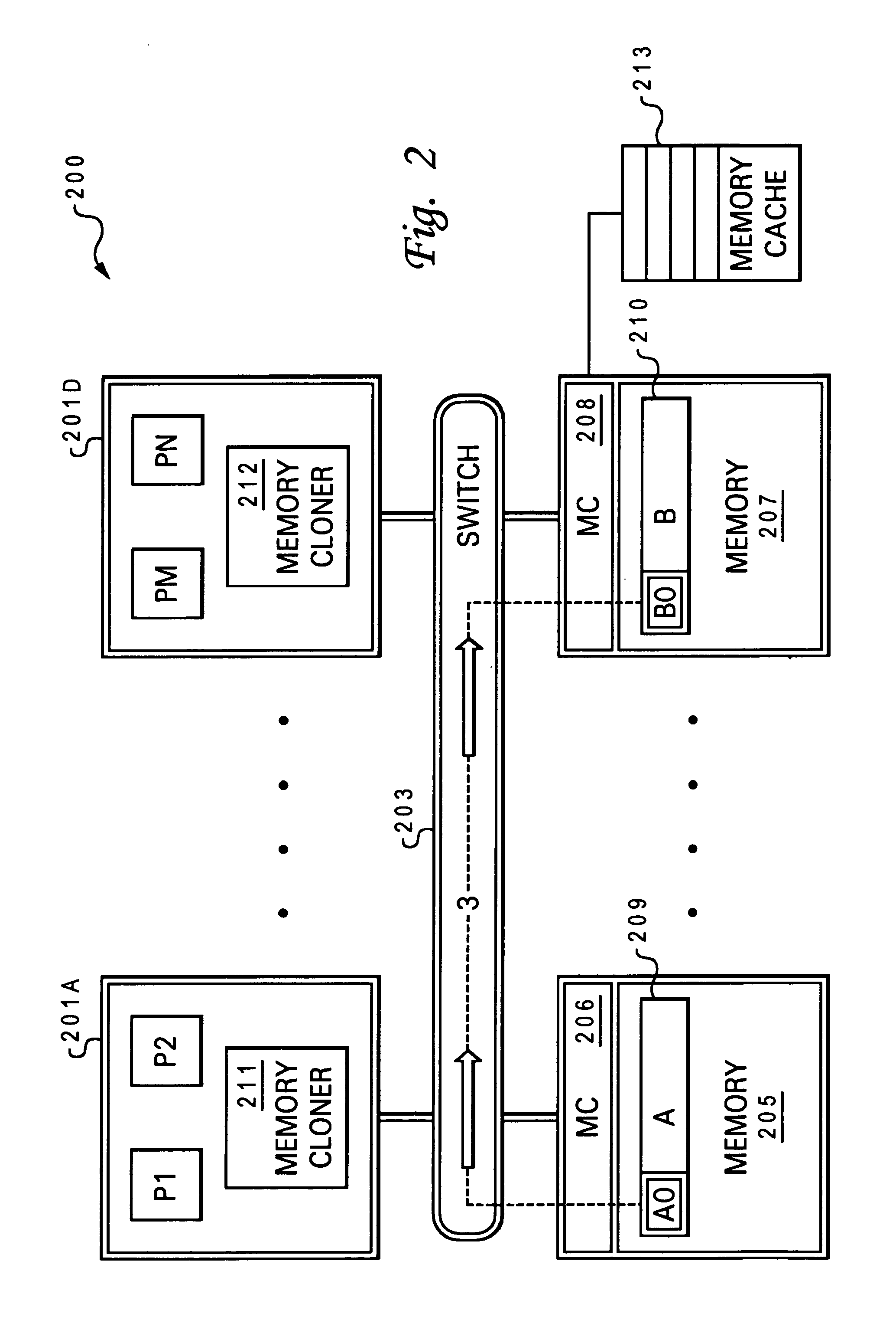 Imprecise cache line protection mechanism during a memory clone operation