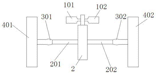 Multi-motor electric vehicle driving axle structure