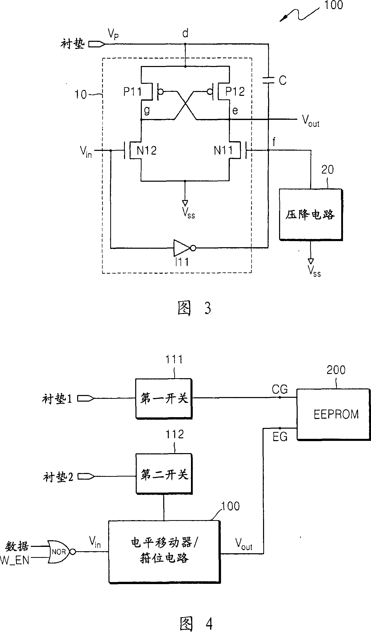 Voltage clamping circuits using mos transistors and semiconductor chips and methods of clamping voltages