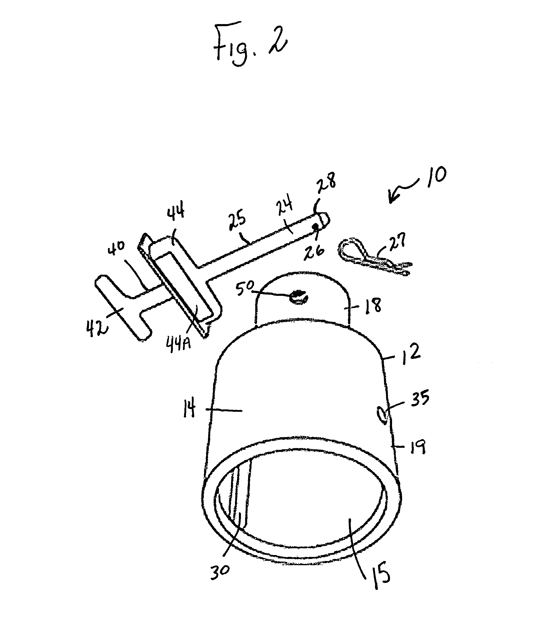 Coupling assembly for molten metal pump