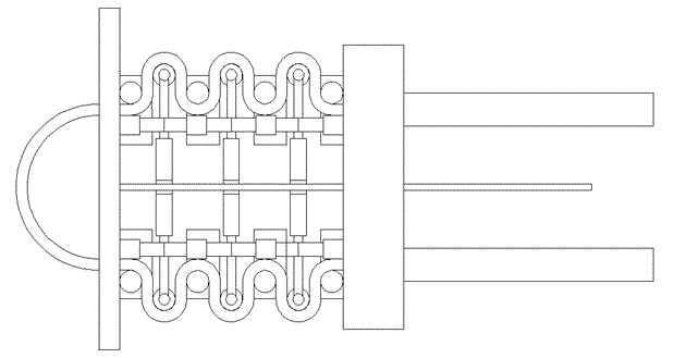 U-shaped heating furnace tube bend process for conducting heating fluid heating and pressure maintaining forming