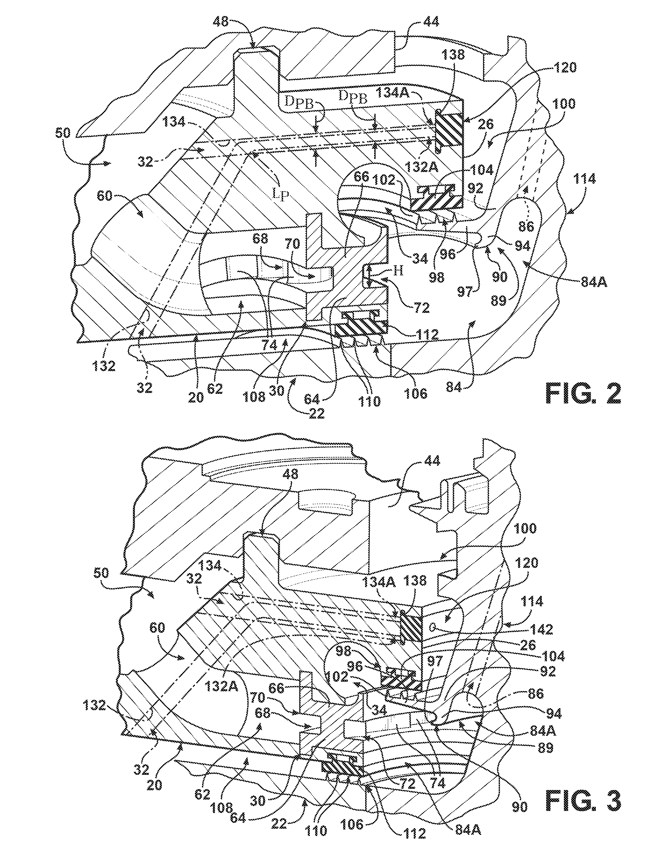 Radial pre-swirl assembly and cooling fluid metering structure for a gas turbine engine