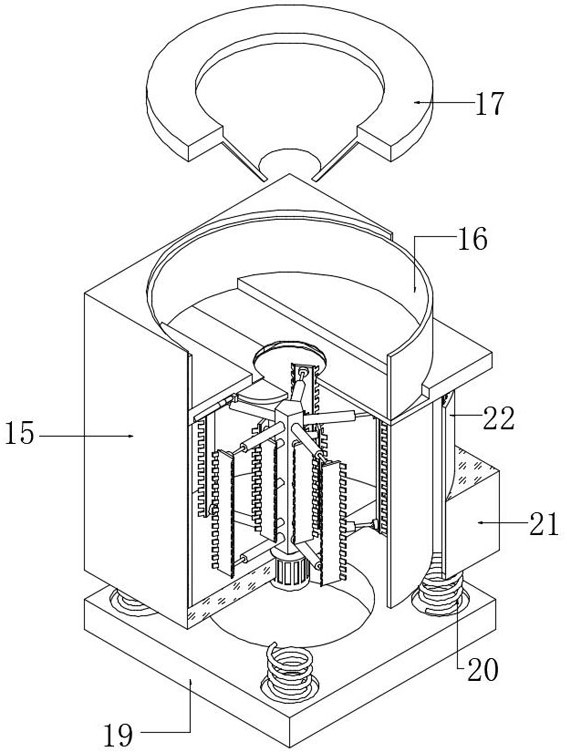 A slurry mixing device for shoe and hat processing