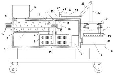 Cotton feeding device capable of automatically adjusting cotton feeding speed