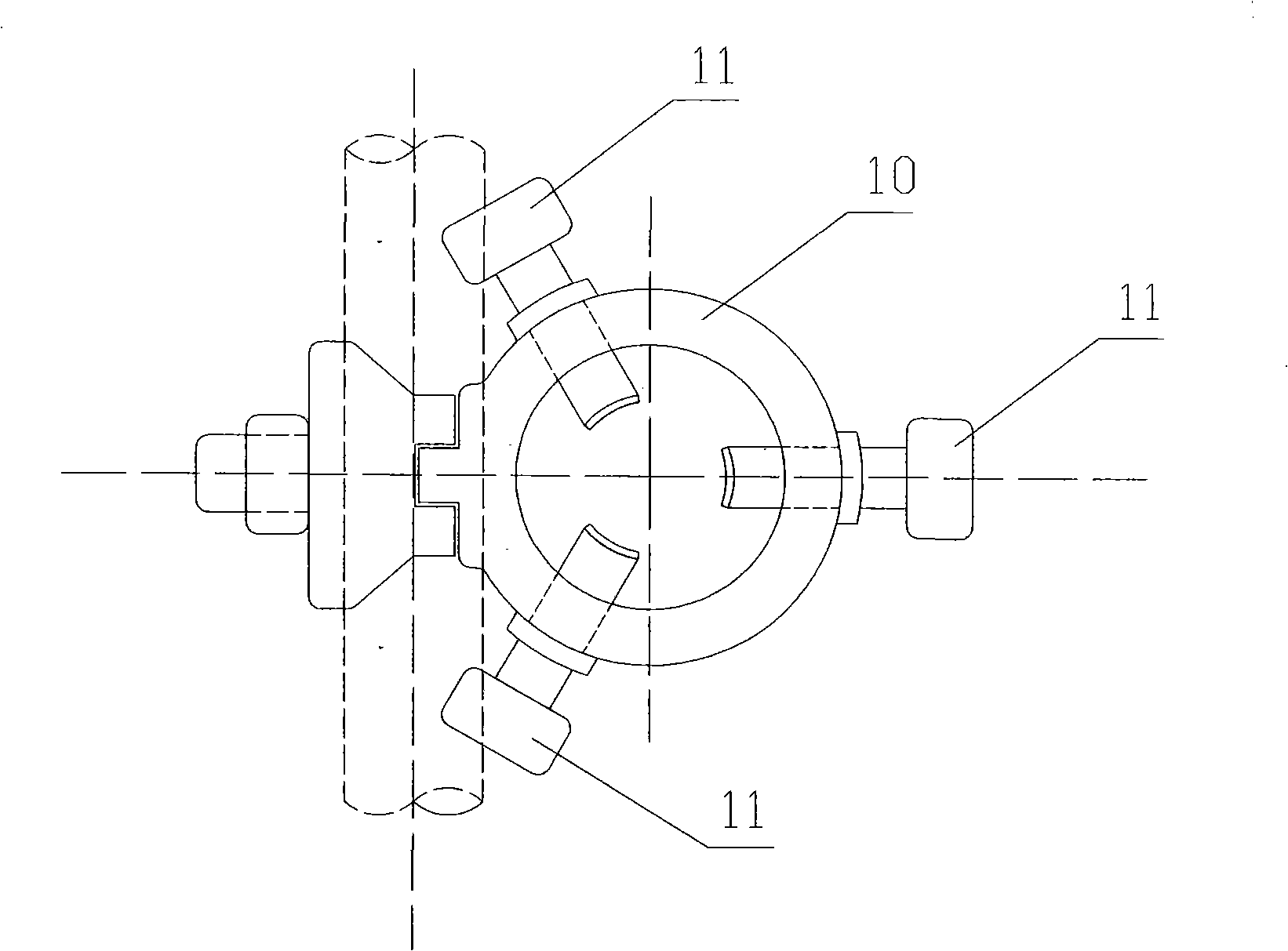 Method and device for jointing reinforcement and vibration readjustment construction of pre-embedded bolt