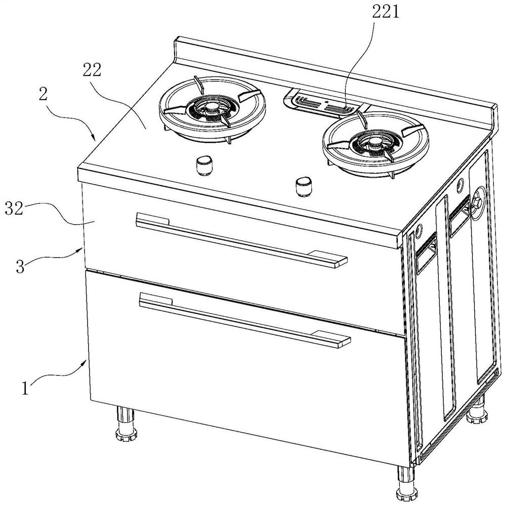 Integrated cooker with drying function