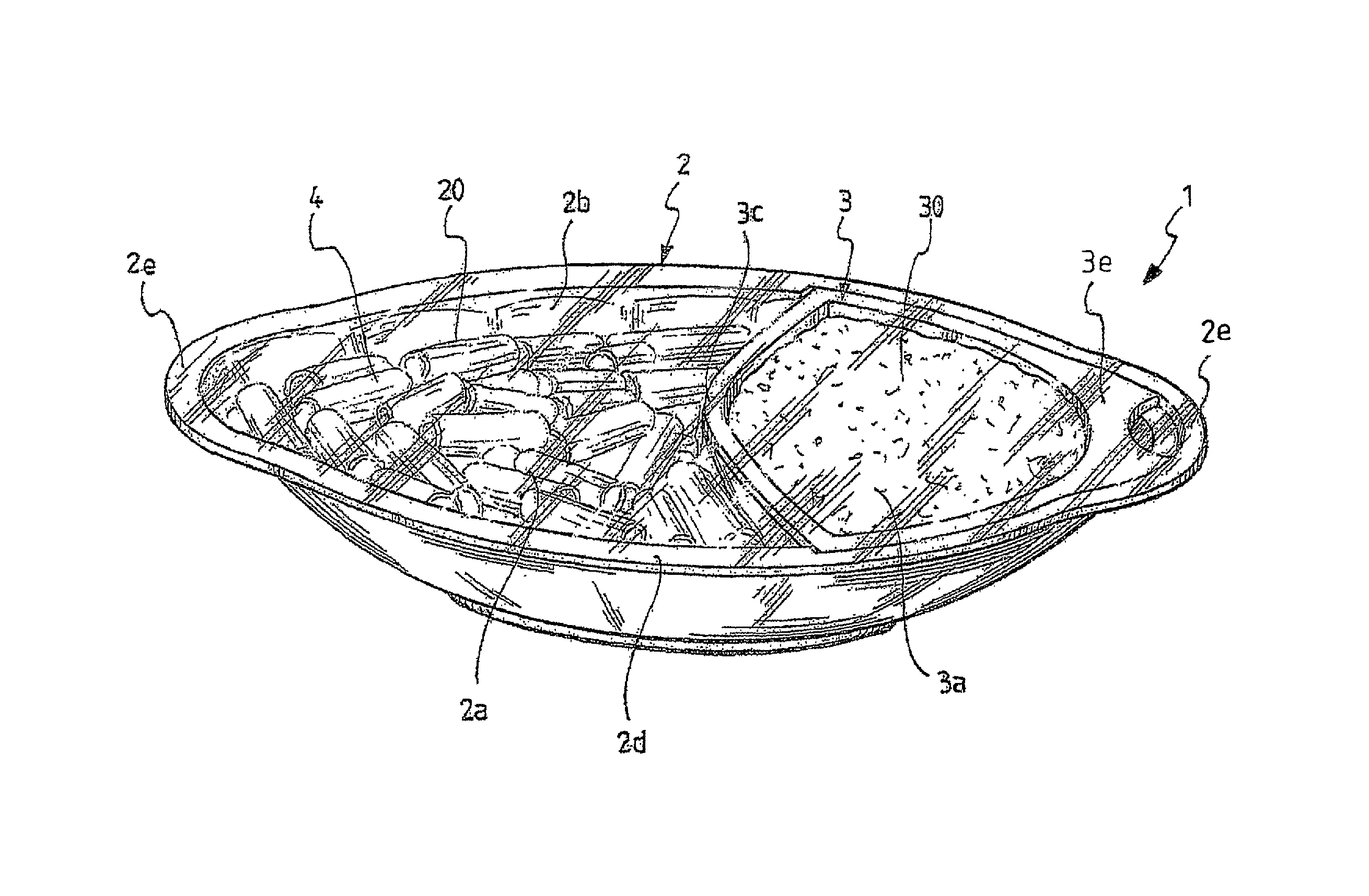 Ready-to-eat food tray and method for preparing the same