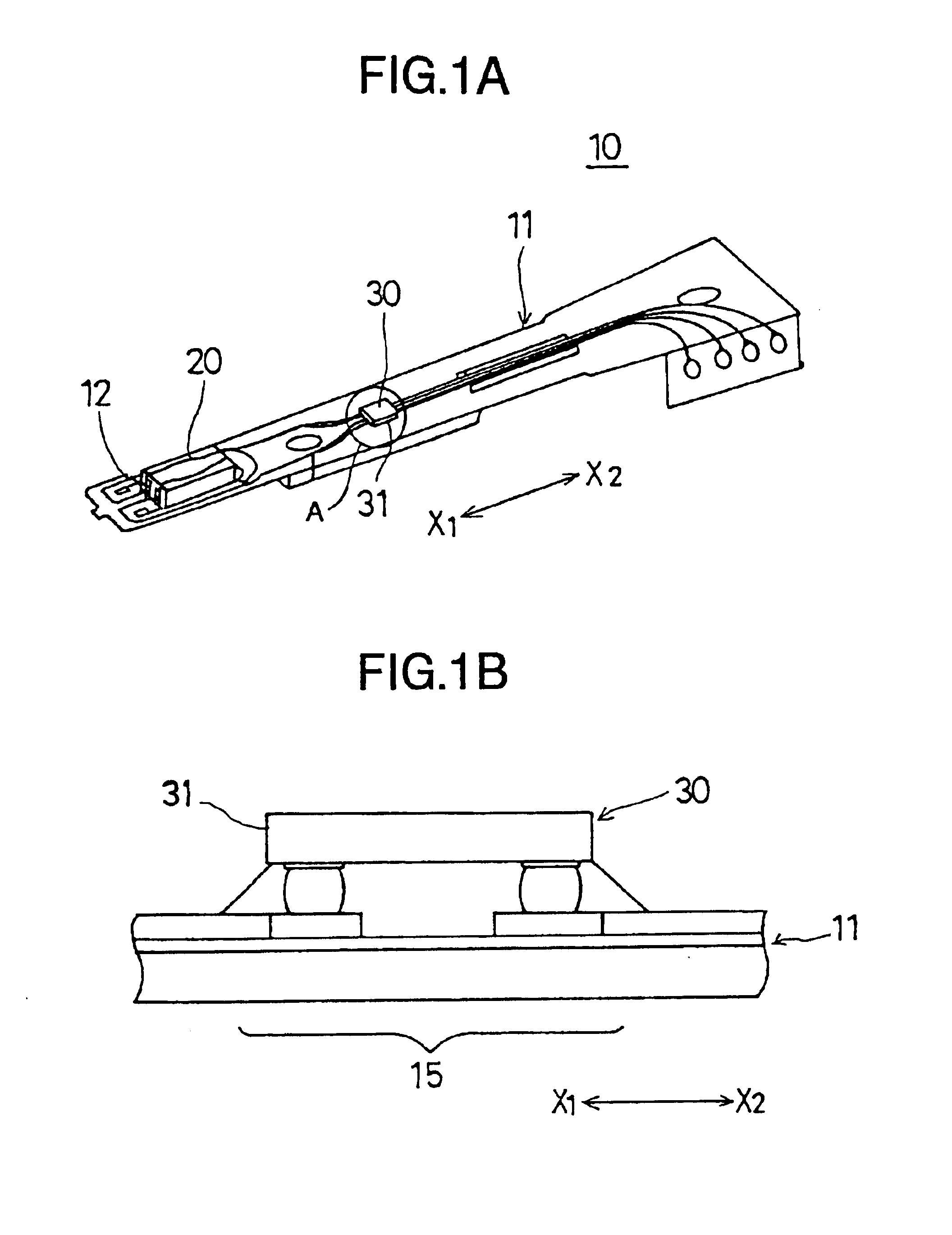 Head assembly having integrated circuit chip covered by layer which prevents foreign particle generation