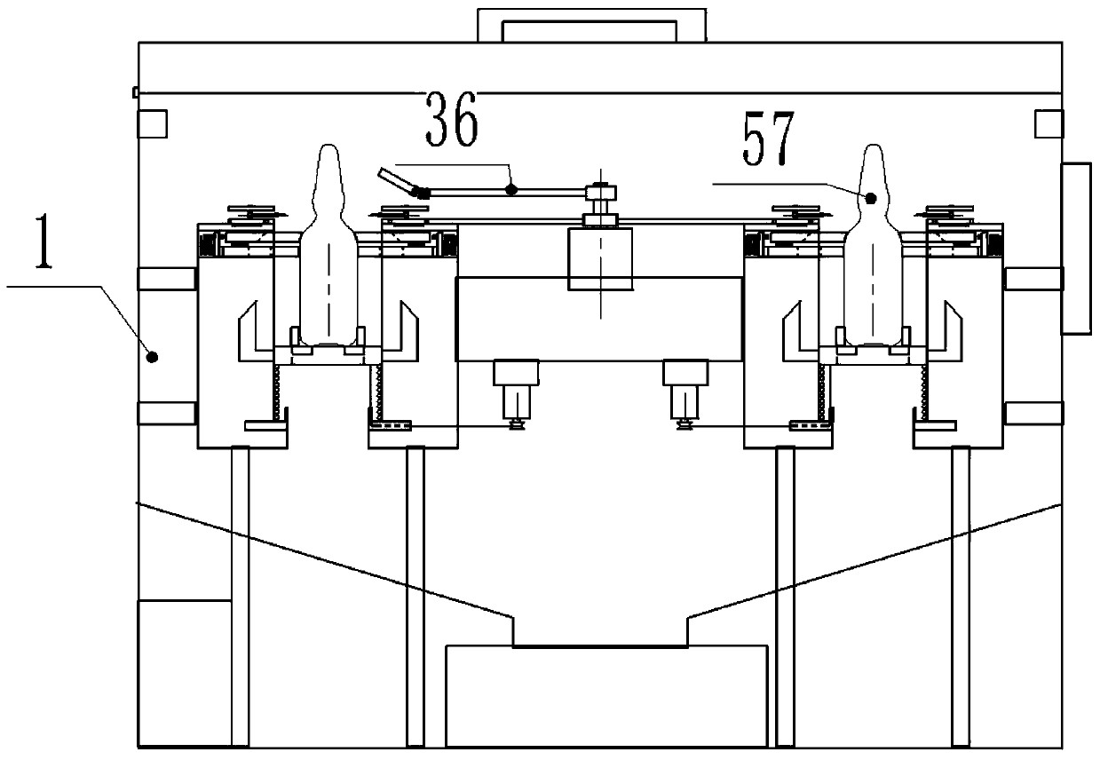 Automatic bottle opening method for medical injection ampoule bottles