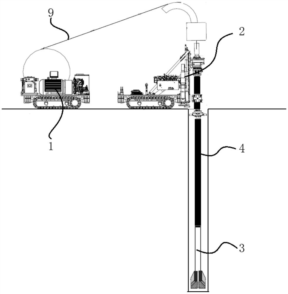 A working method of tunnel pressure maintaining coring equipment