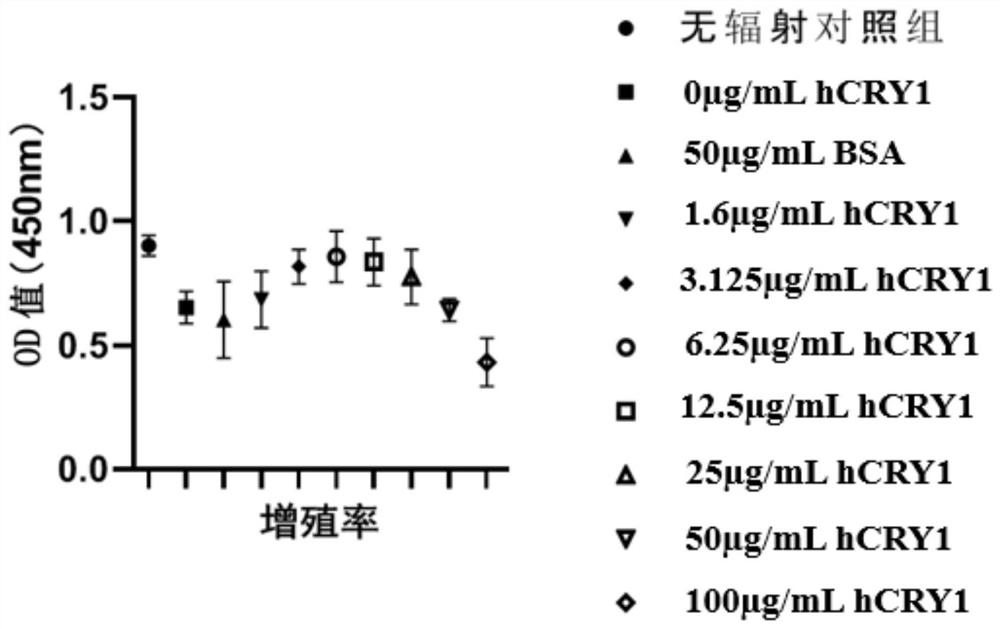 Application of a kind of human cryptochrome protein i (hcry1) in the preparation of anti-ultraviolet radiation preparations