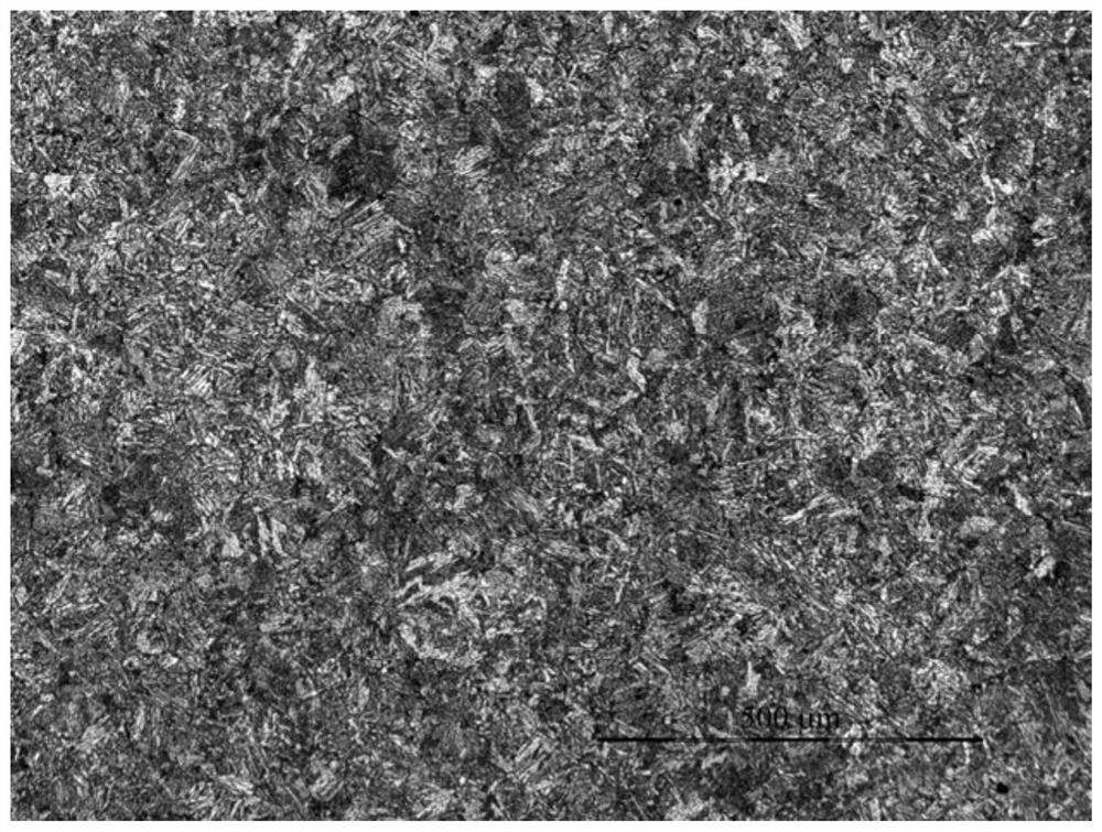 A V microalloyed high-strength toughness bainite non-quenched and tempered steel and its controlled forging and controlled cooling process and production process