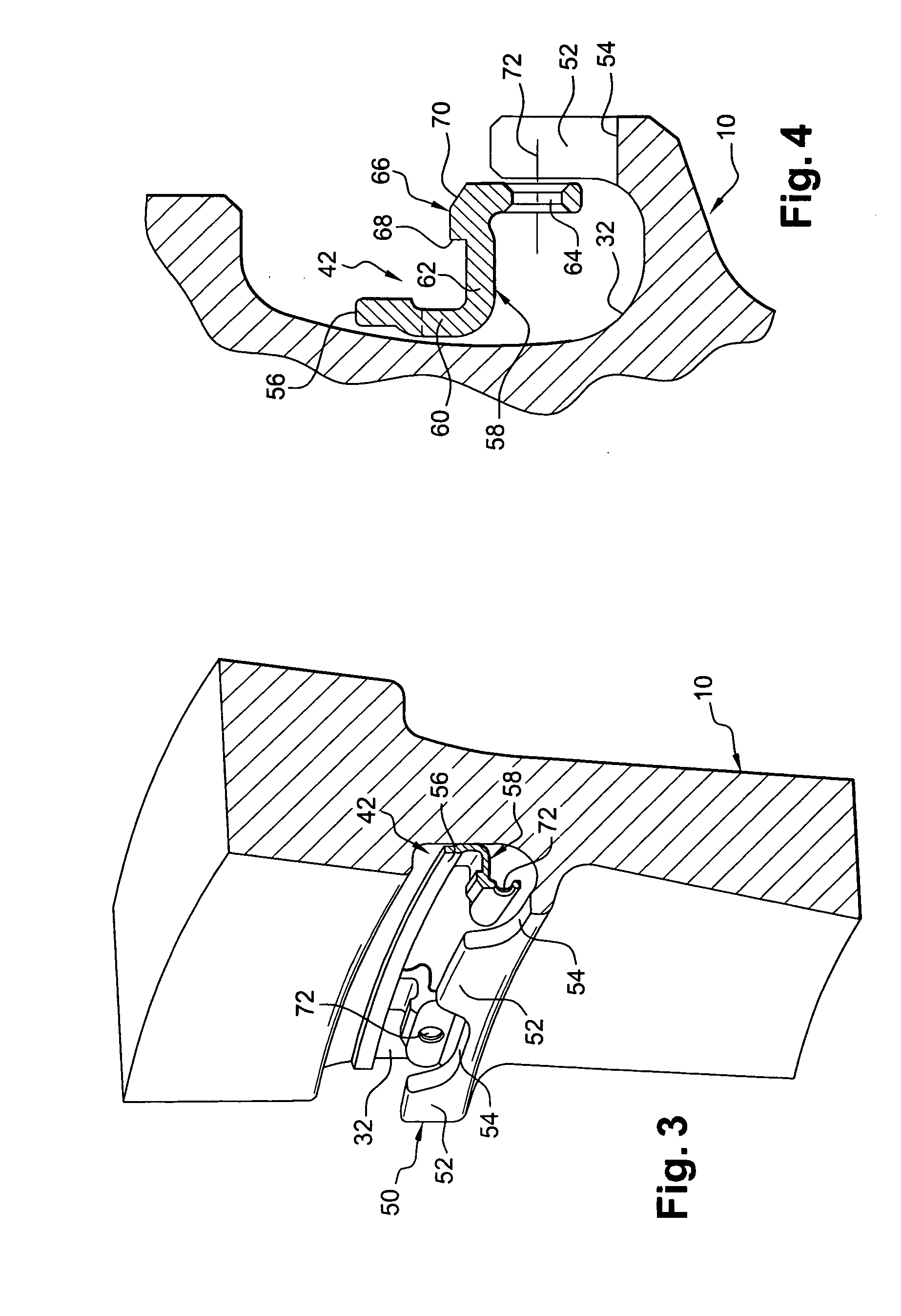 Device for axially retaining blades on a turbomachine rotor disk