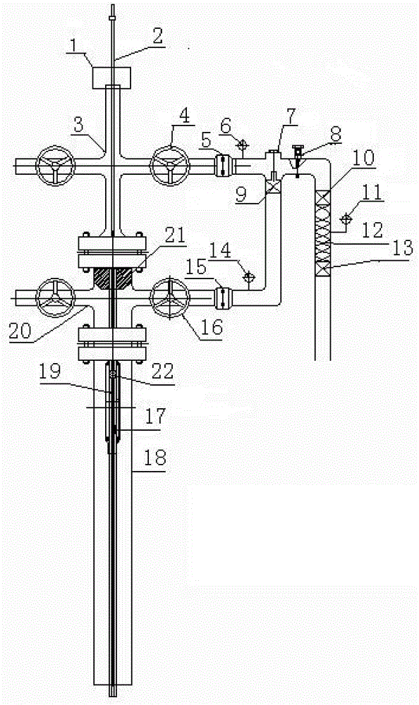 Combined Oil Well Casing Gas Recovery Device